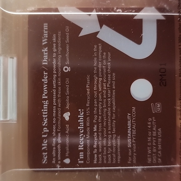 PYT BEAUTY Set Me‎ Up Setting Powder in Dark Warm - Picture 2 of 2